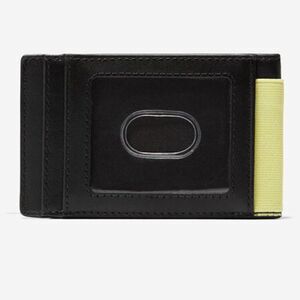 Cole Haan Black Elastic Front Pocket Leather Wallet NWT